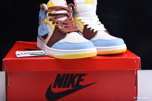 MaikeSneakers Air Mid Jordan 1 CU2803-200 Fearless x Maison Rouge SE Chateau 0519